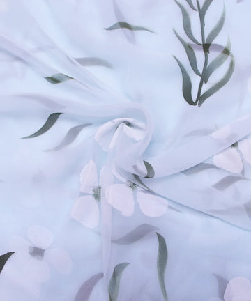 Hand Paint Georgette Fabric